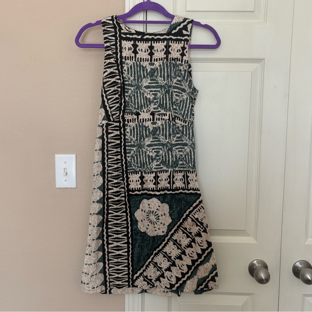 Vintage tribal summer mini dress